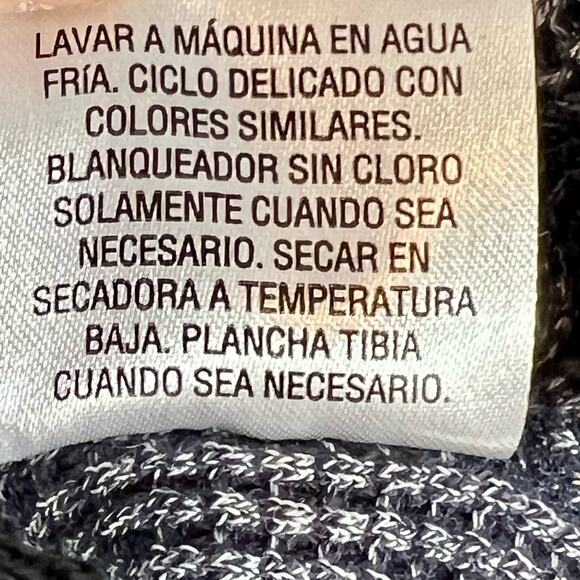 Style & Co Sport Lightweight Hoodie Woman's L Heathered Blue Grey Knit & Waffle - Picture 8 of 13